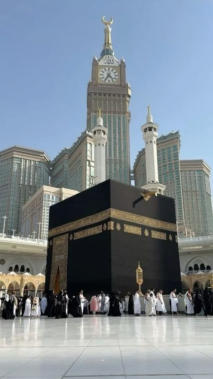 The Holy Kaaba in Masjid al-Haram, Makkah